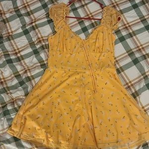 Yellow Flower Romper